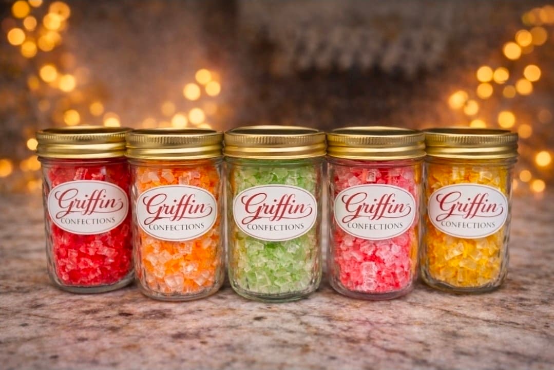 Artisan candy making process at Griffin Confections